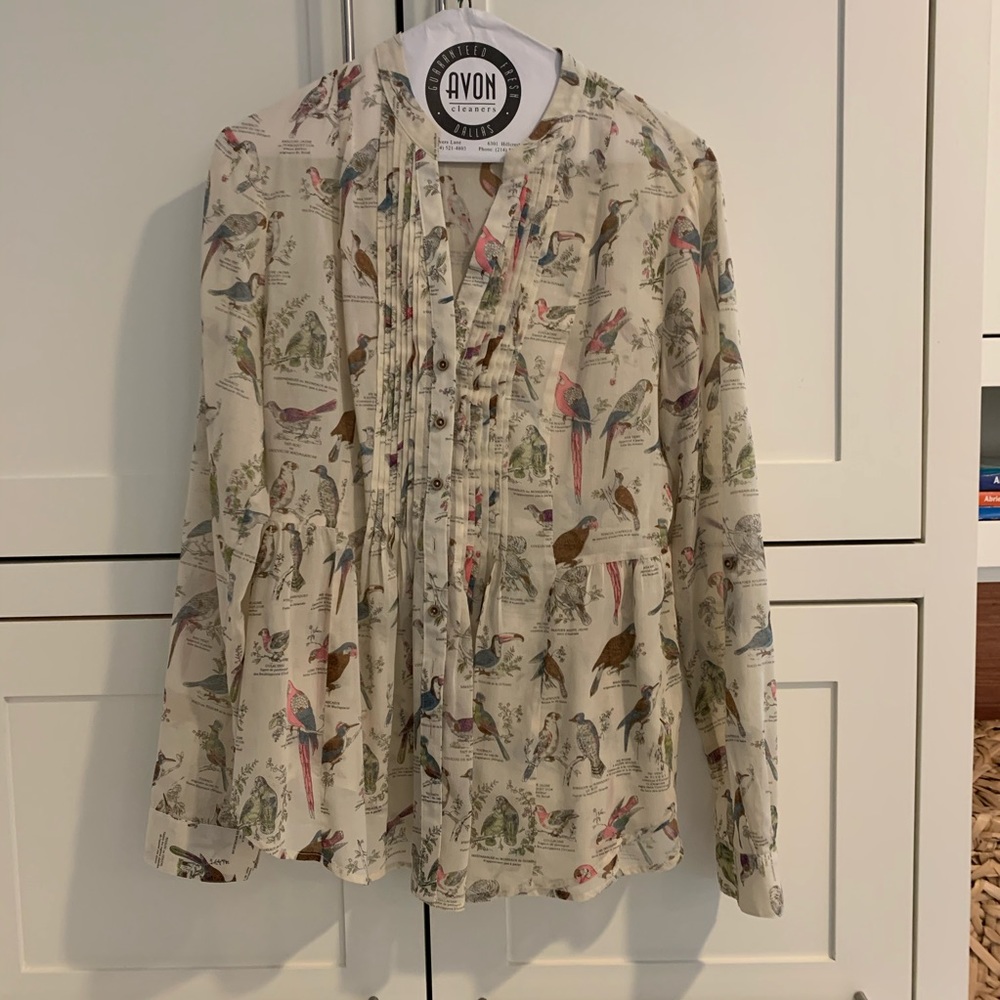 Maeve Bird Print Shirt!